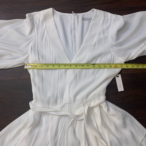 Lovers + Friends white short sleeve romper size M NWT - Picture 11 of 12